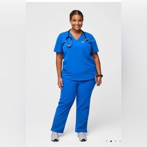Figs Catarina Royal Blue Scrub Top xl